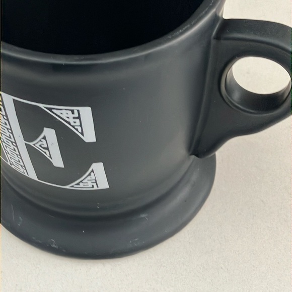 Anthropologie Monogrammed letter E Black Matte Mug / coffee beverage cup - Picture 5 of 12